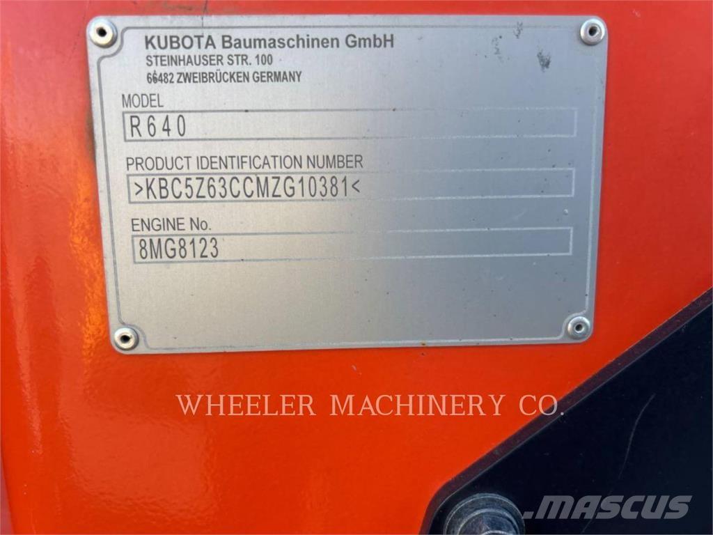 Kubota R640 CWL Фронтальні навантажувачі