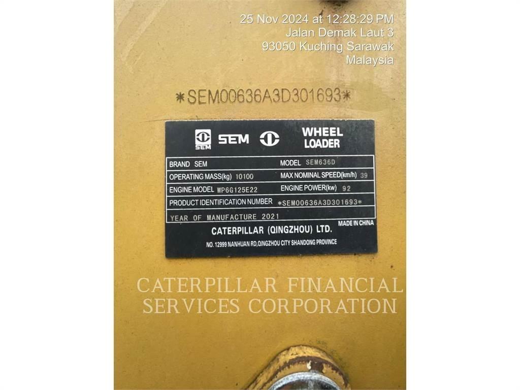 SEM MACHINERY SEM636D Фронтальні навантажувачі