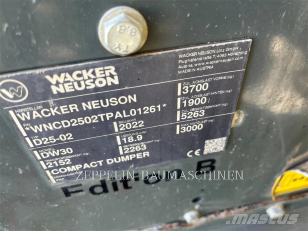 Wacker DW30 Зчленовані самоскиди