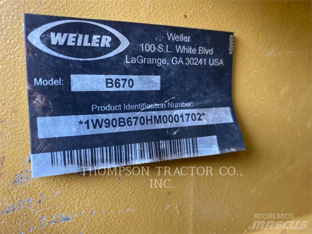Weiler B670 Валочно-пакетувальні машини