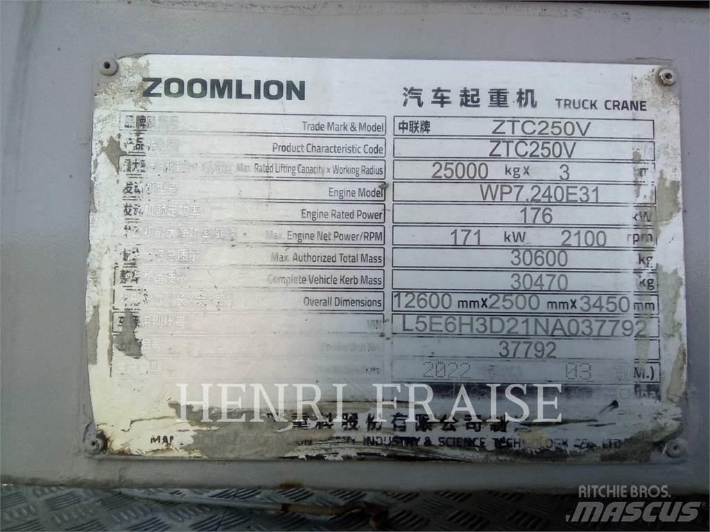 Zoomlion ZTC250V31 автокрани