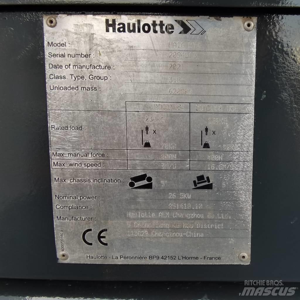Haulotte HA16RTJ Колінчаті підйомники