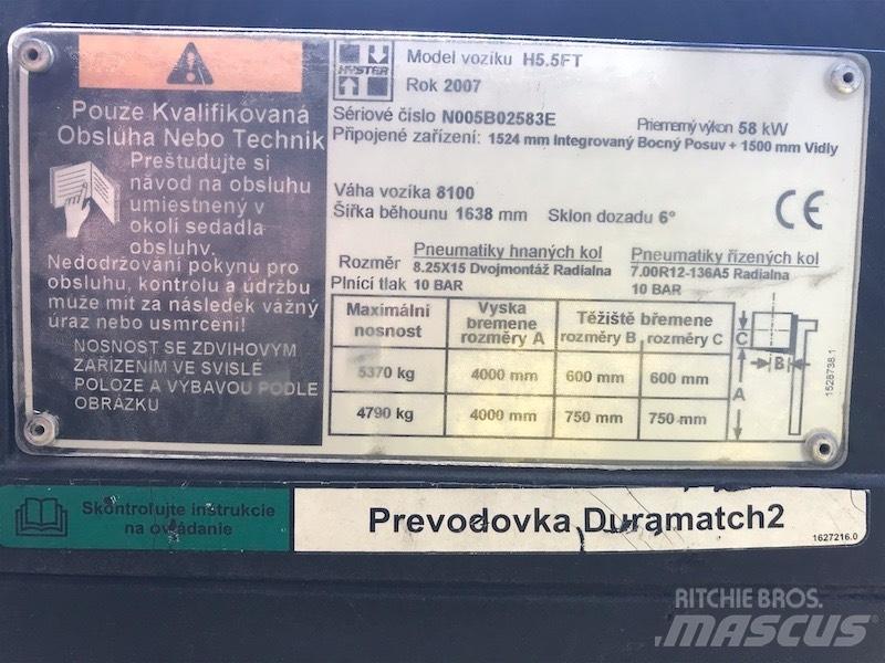 Hyster 5.5 FT Дизельні навантажувачі