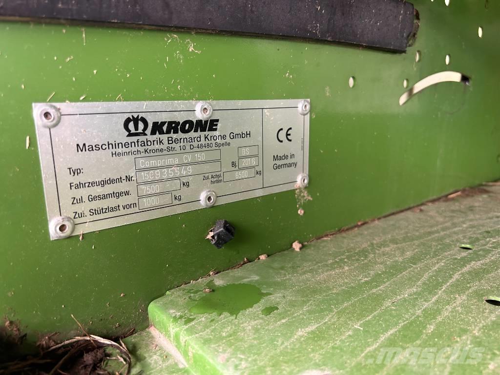 Krone CV150XC Рулонні прес-підбирачі