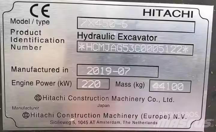 Hitachi ZX450H Гусеничні екскаватори