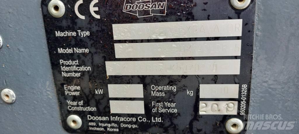 Doosan DX140LCR-5 Гусеничні екскаватори