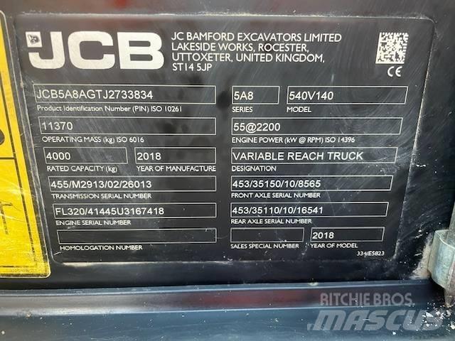 JCB 540-140 Телескопічні навантажувачі