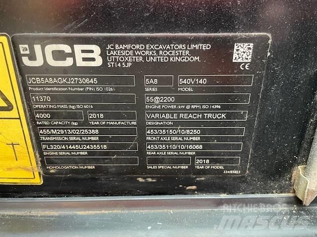 JCB 540-140 Телескопічні навантажувачі