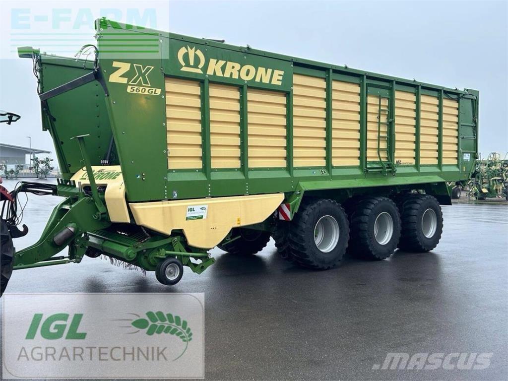 Krone zx 560 gl Причепи перевантажувачі зерна