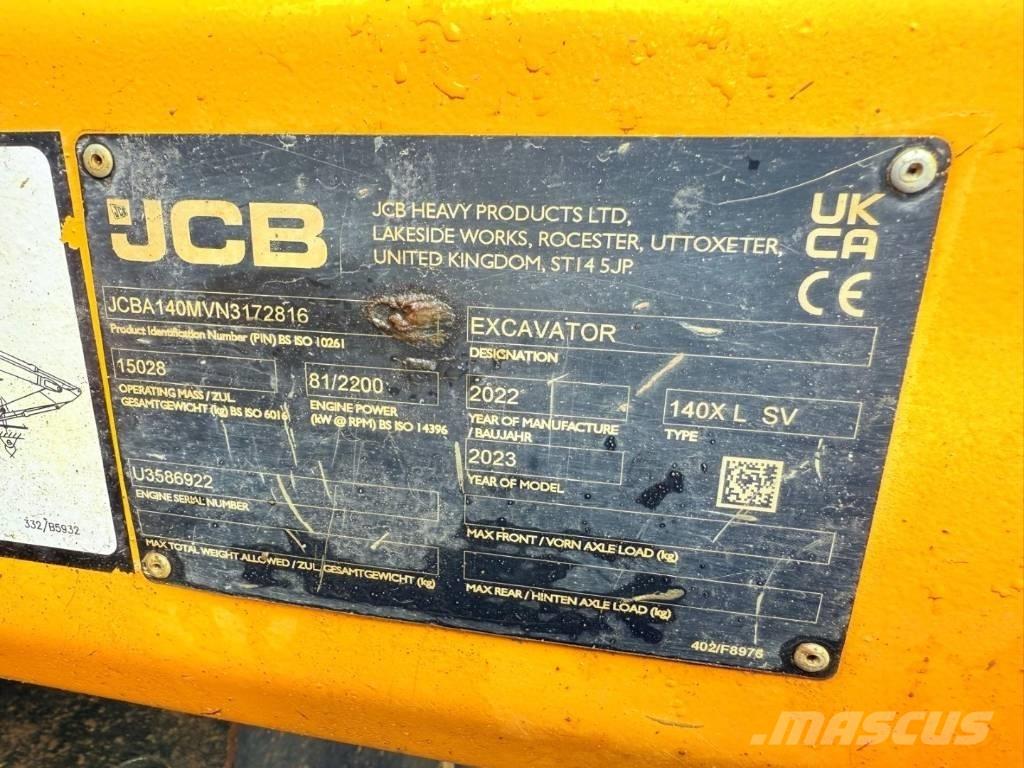 JCB 140 X Гусеничні екскаватори