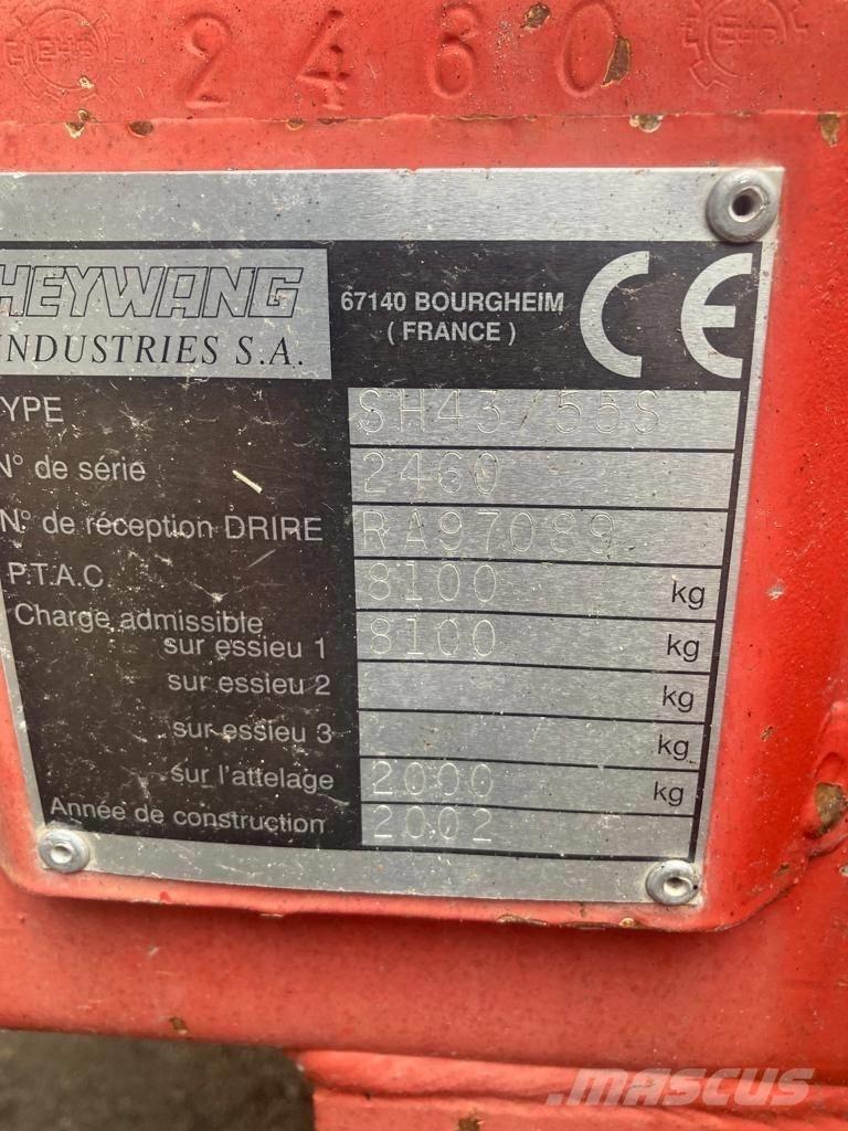 Heywang SH 43/55 S Розсіювачі гною