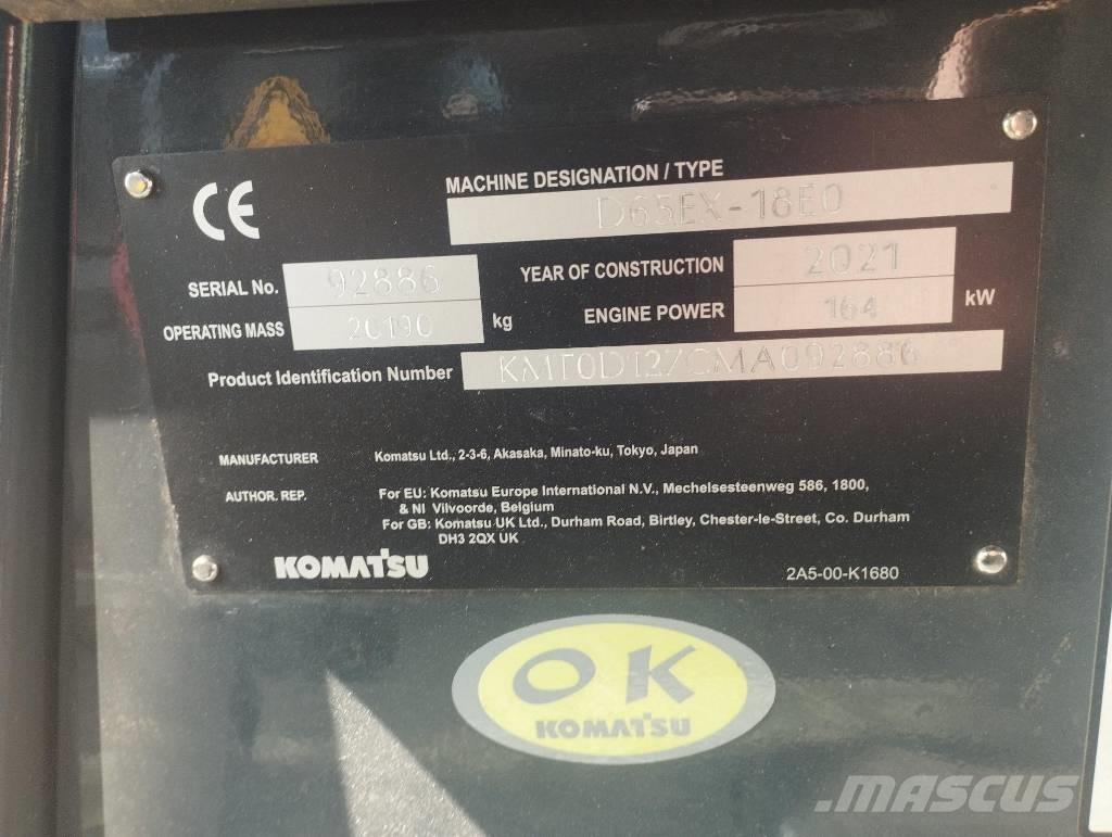 Komatsu D 65 EX-18 Гусеничні бульдозери