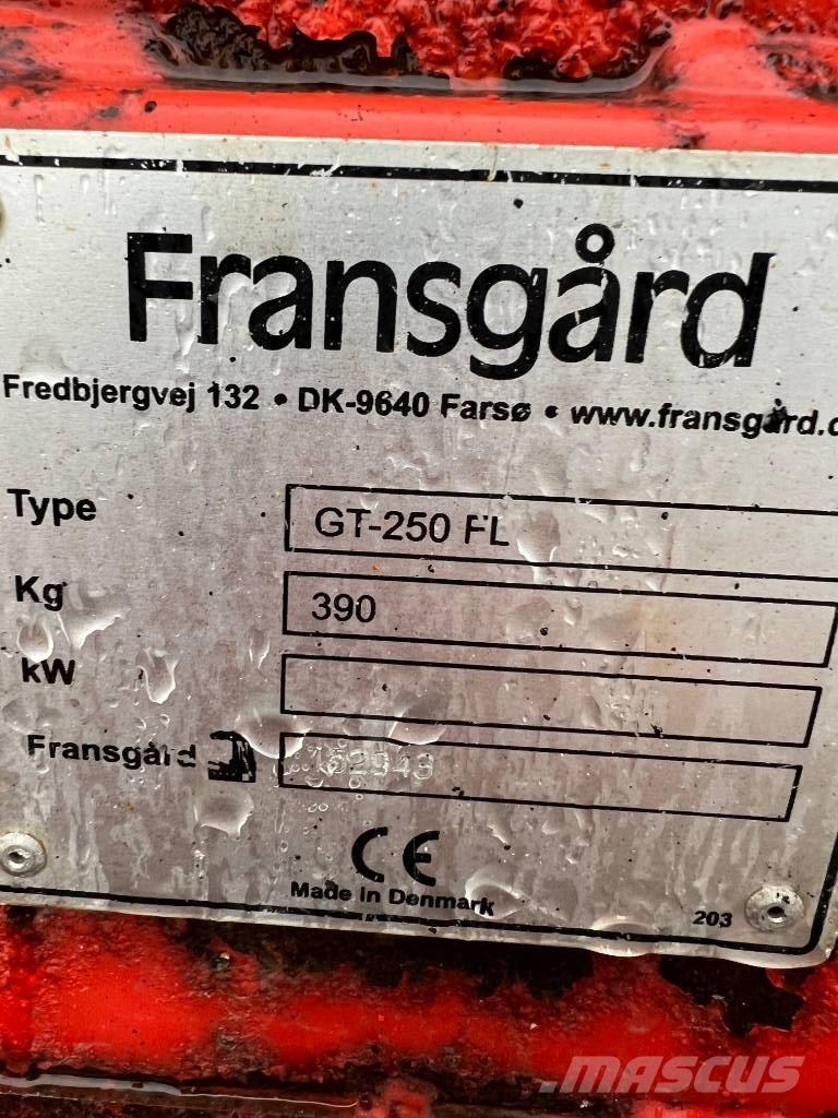 Fransgård GT 250 FL Снігоочищувальні ножі та плуги