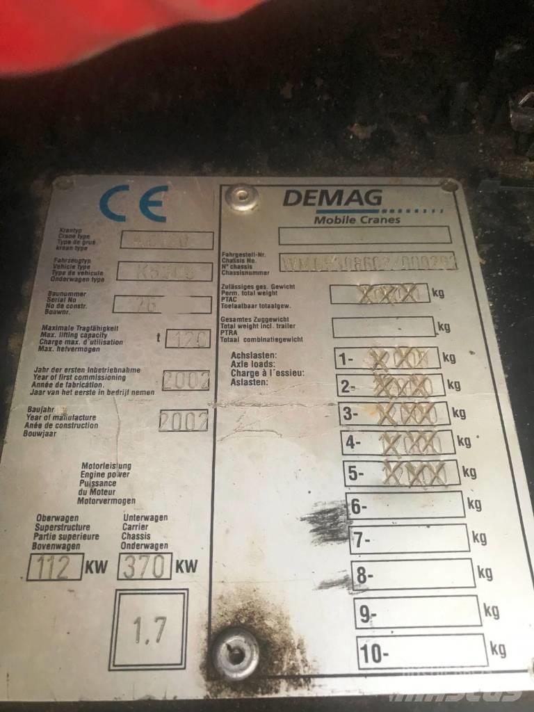 Demag AC 120 автокрани