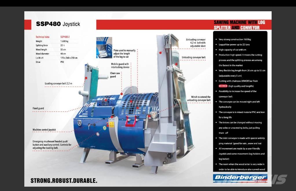 Binderberger SSP 480 Дровоколи, рубальні машини, дробарки