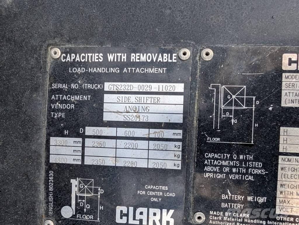 Clark GTS 25 D Дизельні навантажувачі