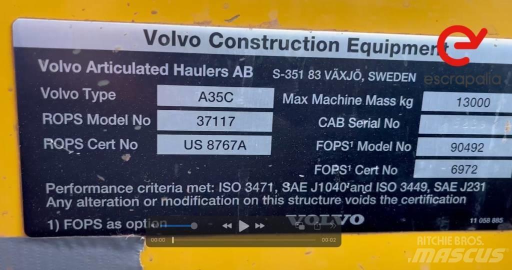 Volvo A 35 C Зчленовані самоскиди