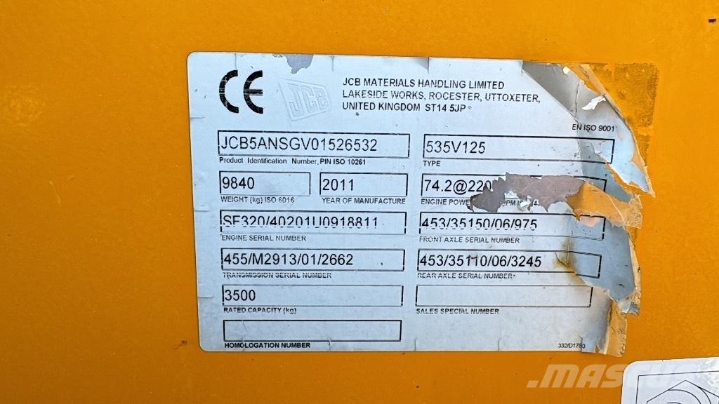 JCB 535-125 Hiviz Телескопічні навантажувачі