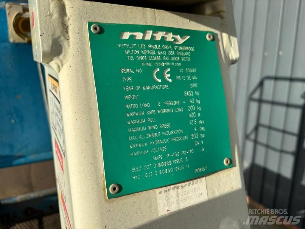 Niftylift HR 12 Колінчаті підйомники