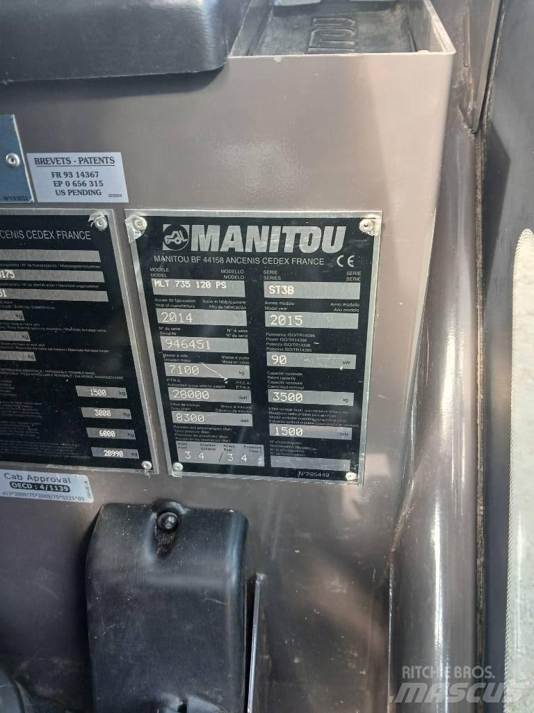 Manitou MLT 735-120 Телескопічний навантажувач