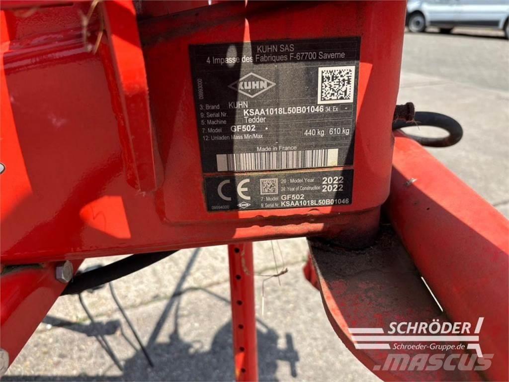 Kuhn GF 502 Граблі і сінозворушувачі
