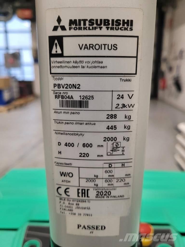 Mitsubishi PBV 20 N2 Візки для перевезення піддонів