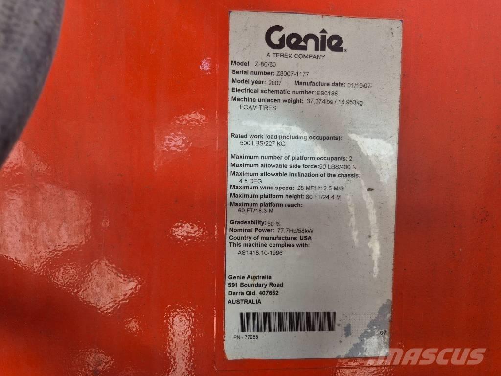 Genie Z 80/60 Колінчаті підйомники