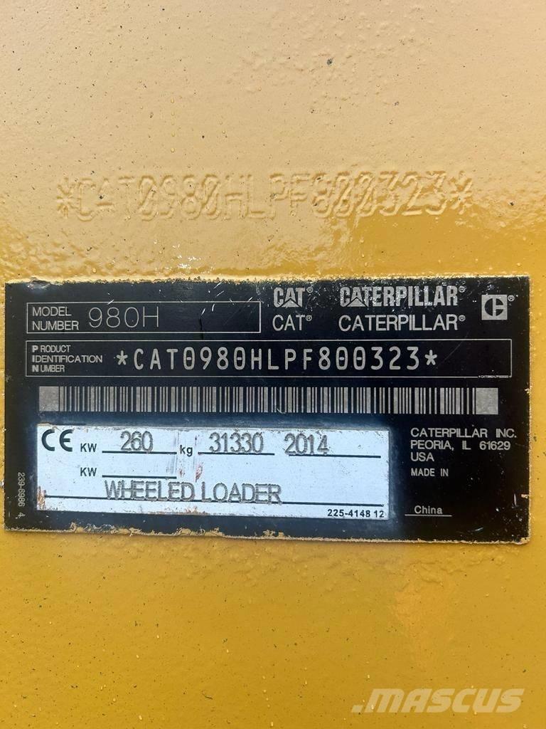CAT 980H Фронтальні навантажувачі