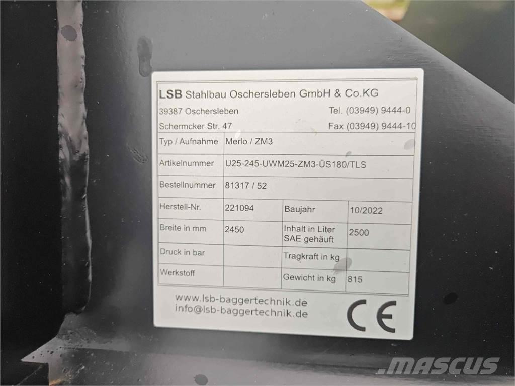 LSB U25-245 Запчастини та додаткове обладнання для фронтальних навантажувачів