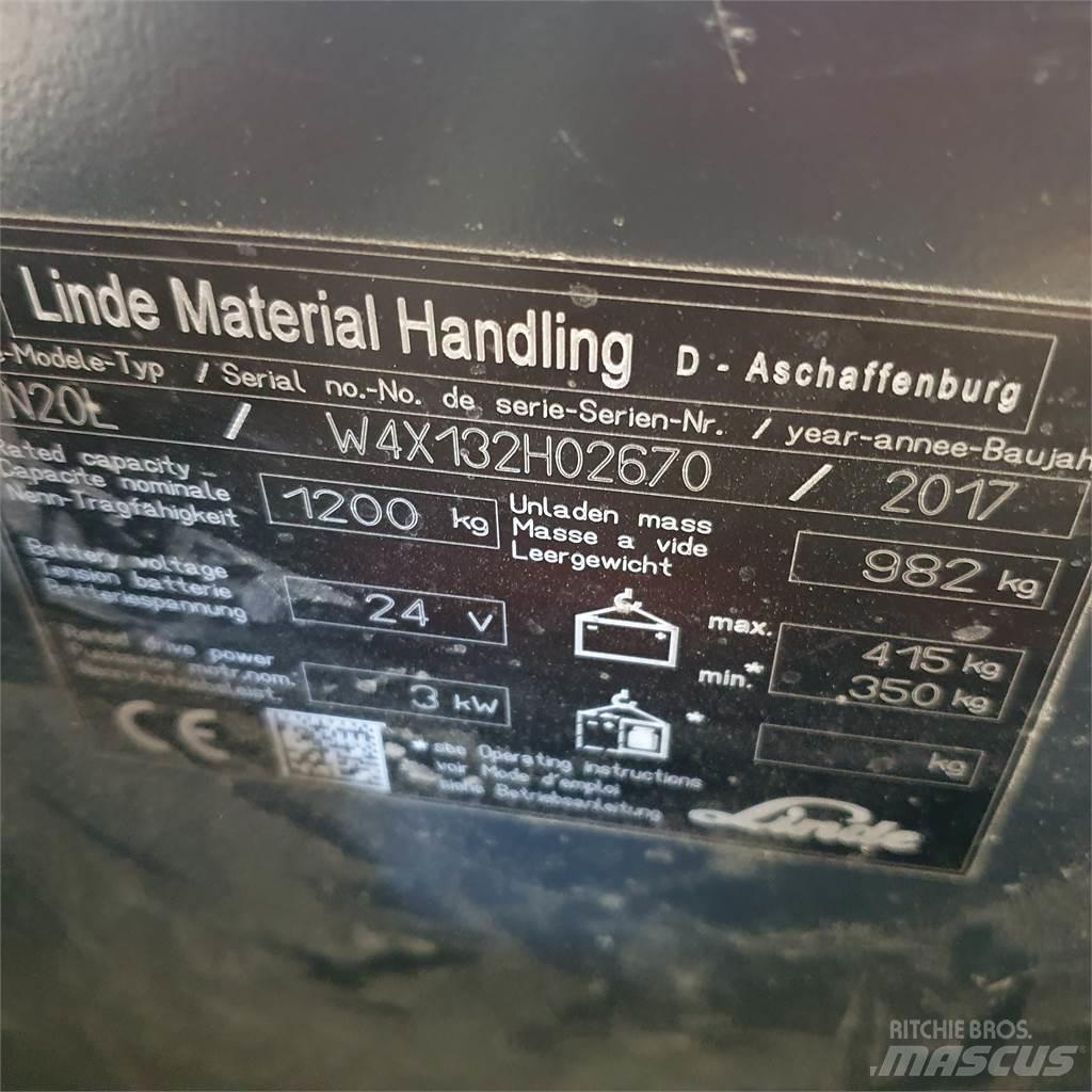 Linde N20L kurz Підбірник заказів із середніх ярусів