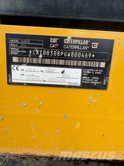 CAT 308 CR Середні екскаватори 7т. - 12т.
