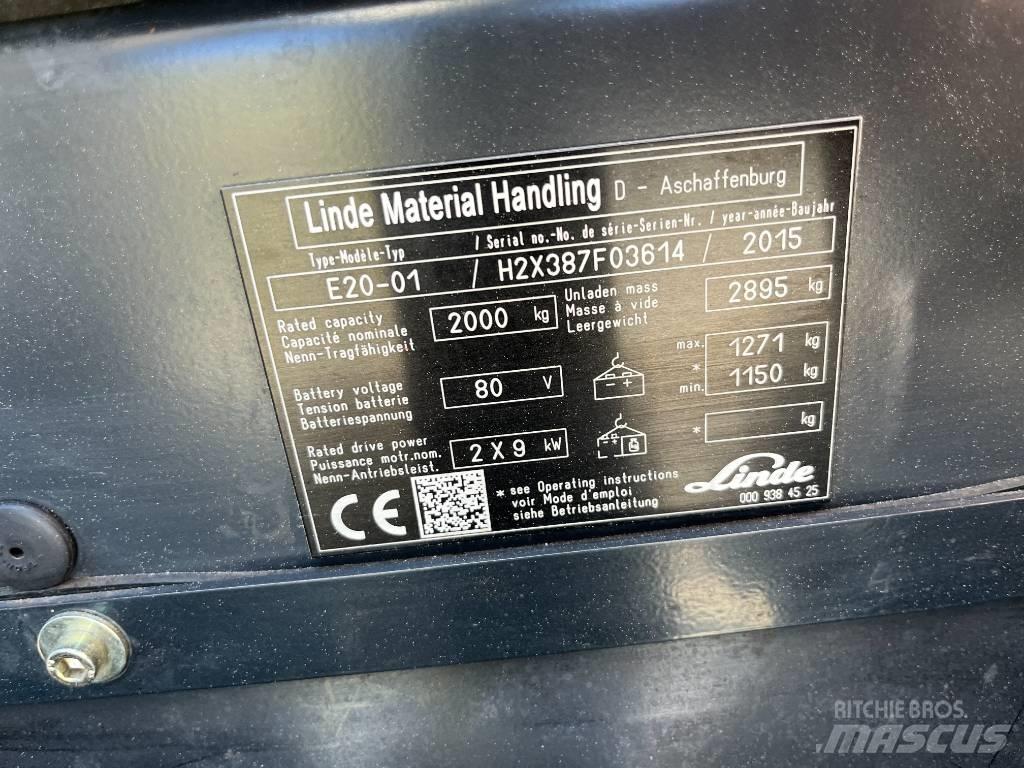 Linde E20-01 Електронавантажувачі