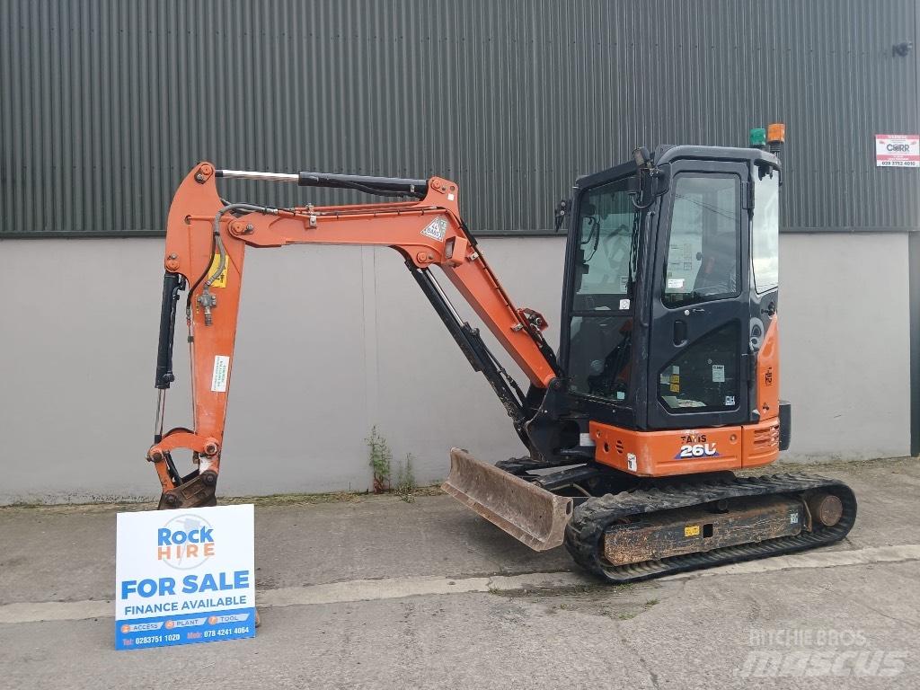 Hitachi ZX 26 U-6 Міні-екскаватори < 7т