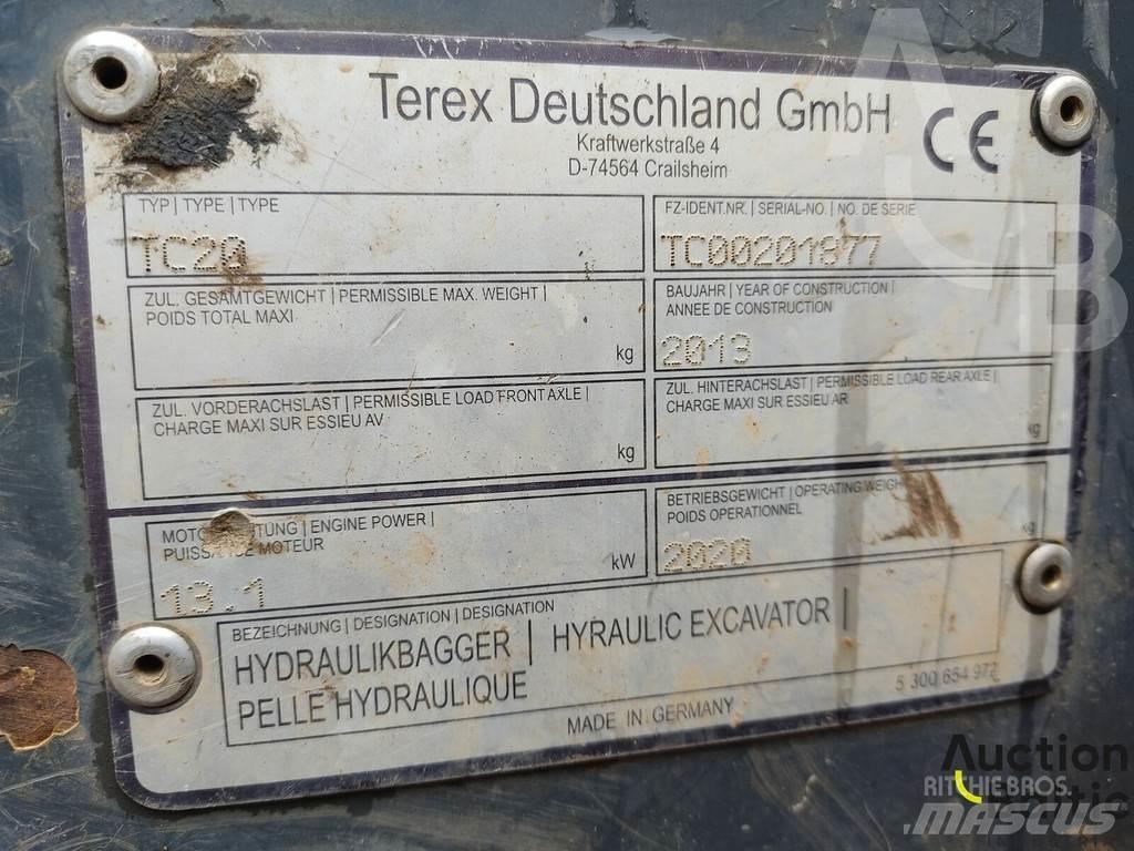 Terex TC 20 Міні-екскаватори < 7т