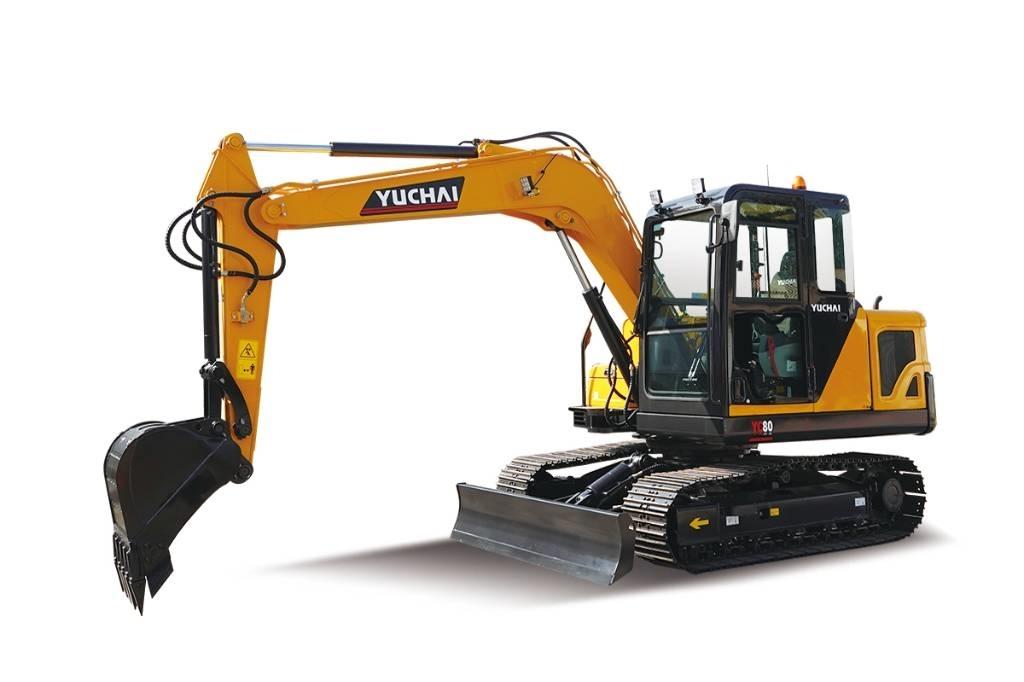 Yuchai YC80 PREMIUM Гусеничні екскаватори