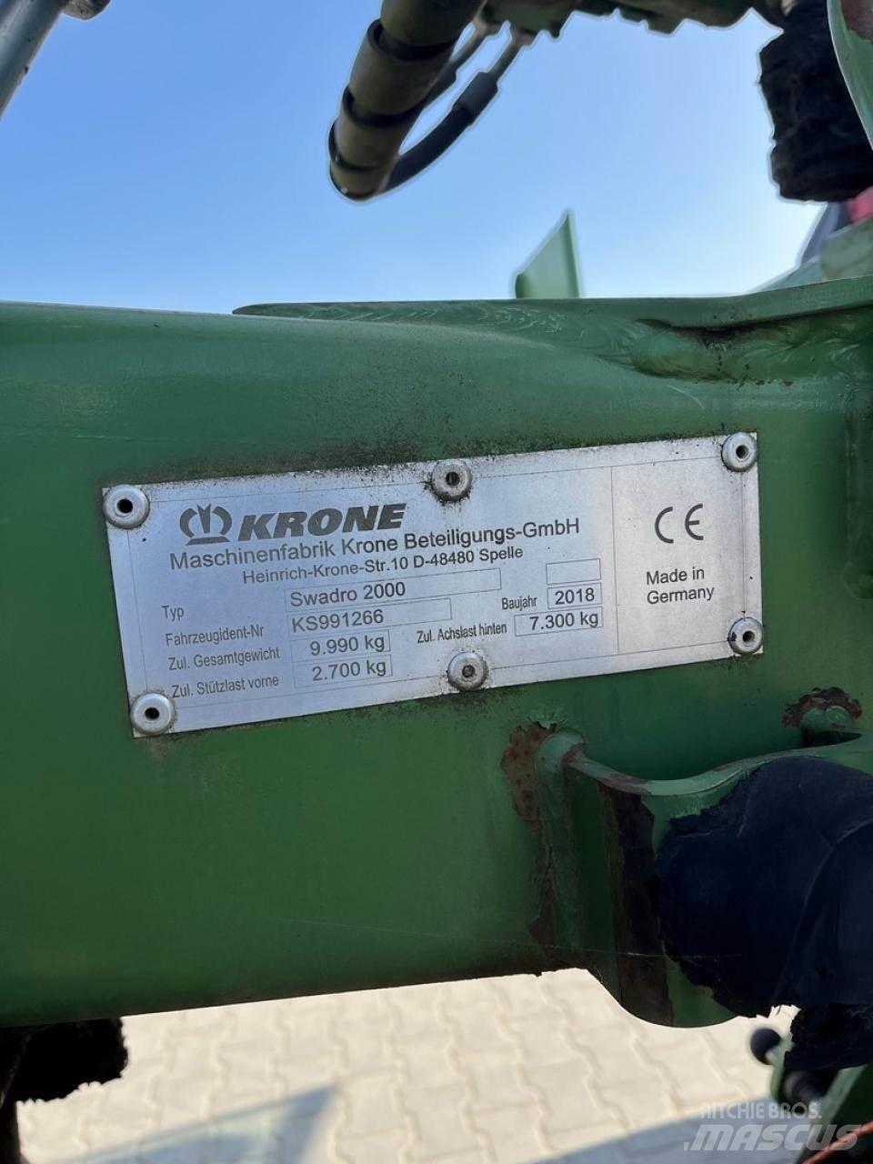 Krone Swadro 2000 Рядкові жатки