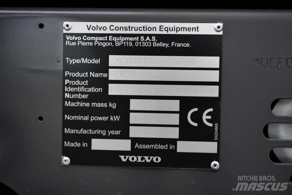 Volvo ECR 58 F Міні-екскаватори < 7т