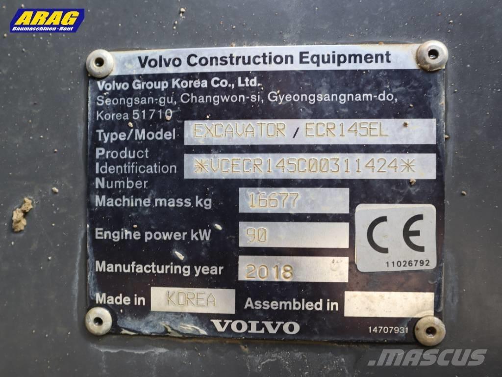 Volvo ECR 145 EL Гусеничні екскаватори