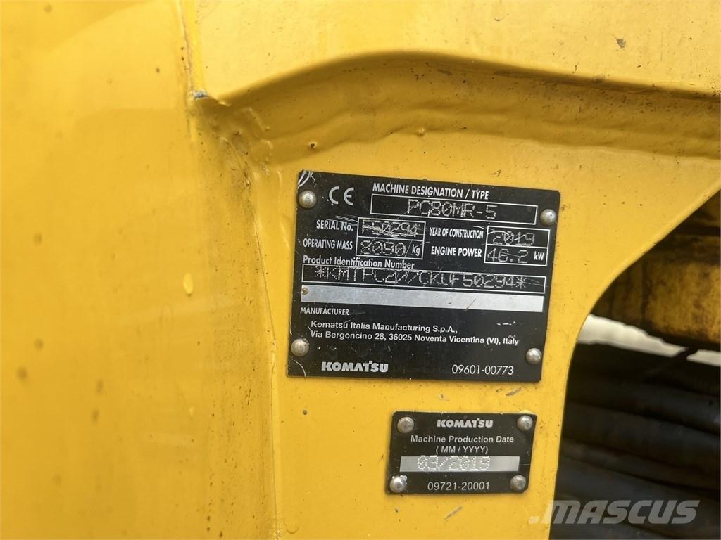 Komatsu PC 80 MR Середні екскаватори 7т. - 12т.