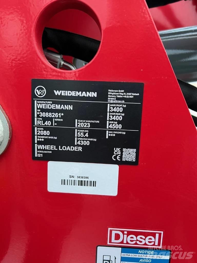 Weidemann 2080 Фронтальні навантажувачі