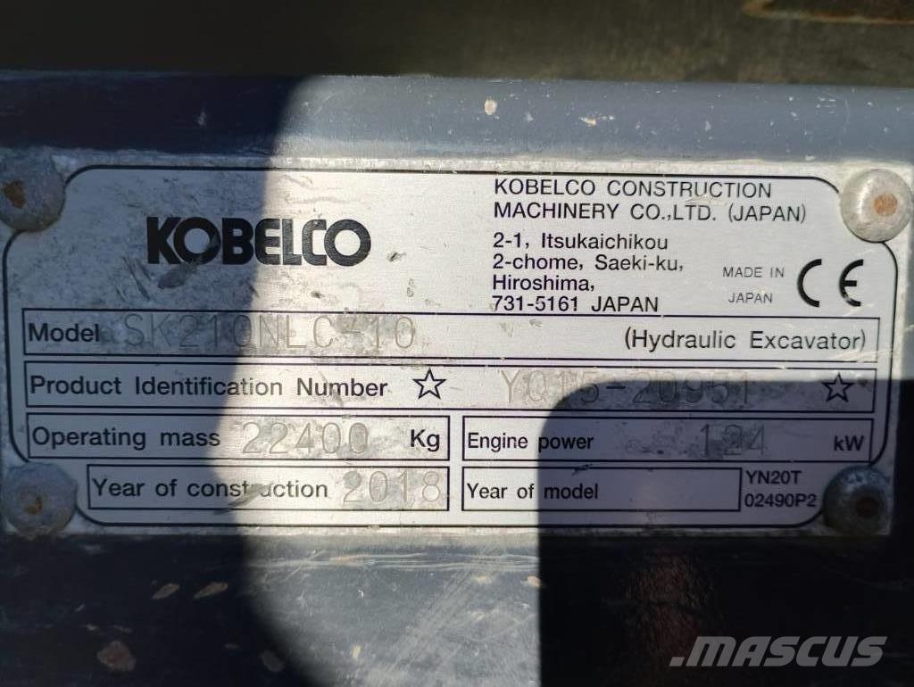 Kobelco SK210 N LC Гусеничні екскаватори