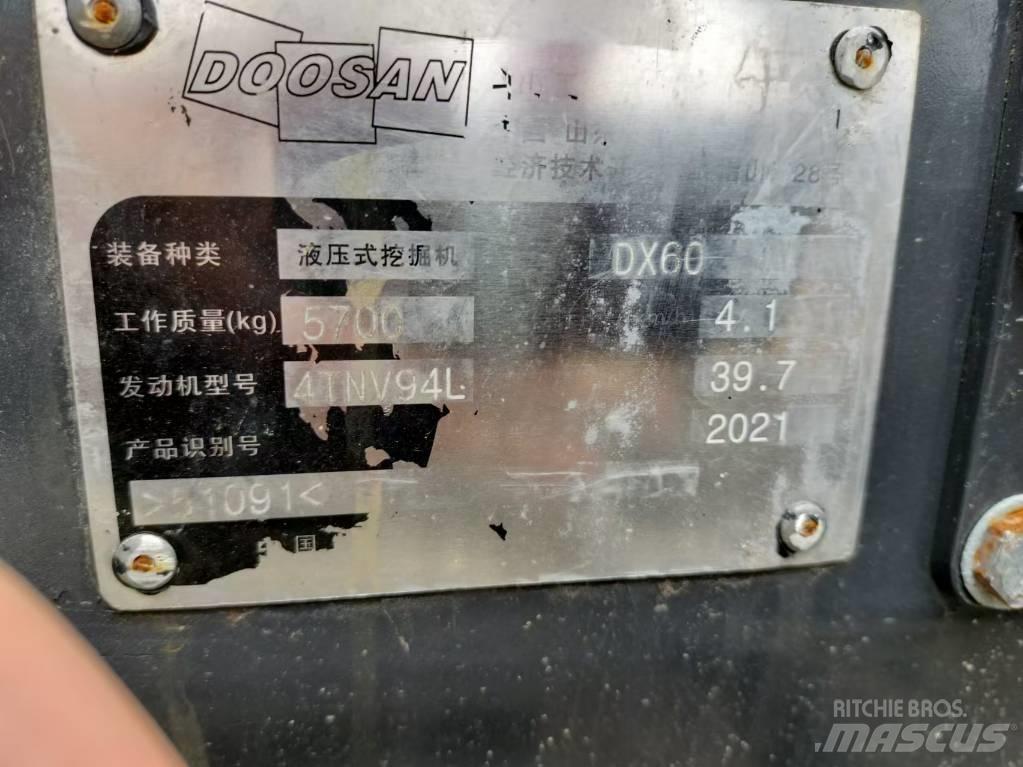 Doosan DX 60 Міні-екскаватори < 7т