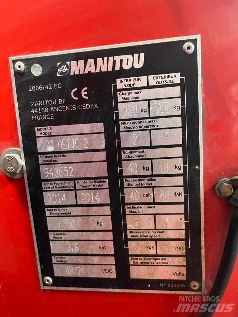 Manitou 120 AET JC Колінчаті підйомники