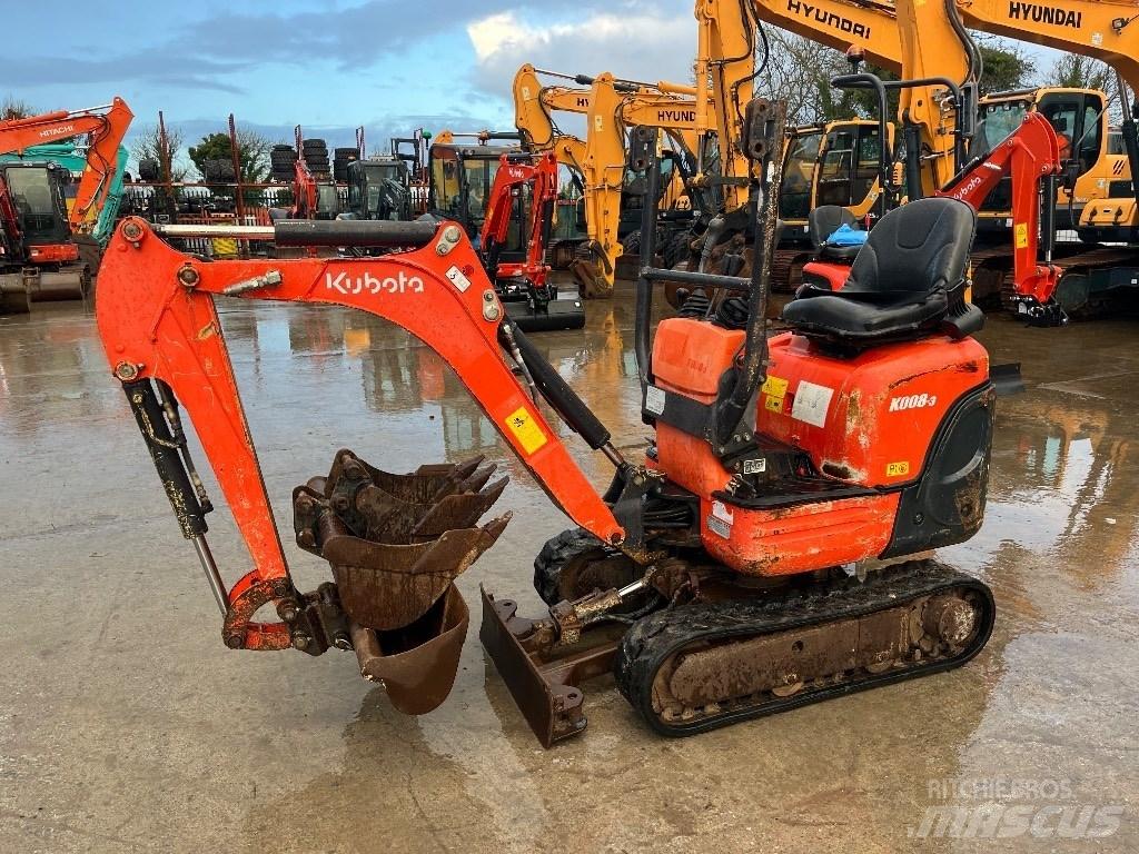 Kubota K 008-3 Міні-екскаватори < 7т