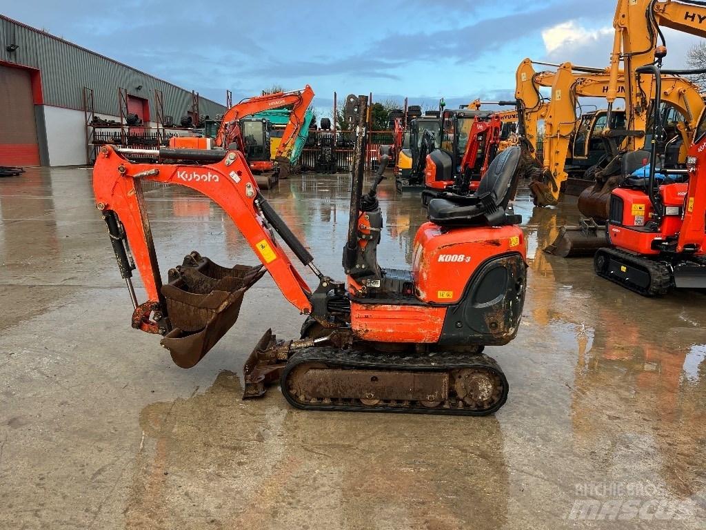 Kubota K 008-3 Міні-екскаватори < 7т