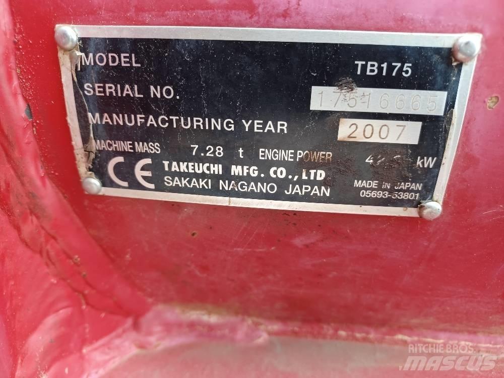 Takeuchi TB175 Середні екскаватори 7т. - 12т.