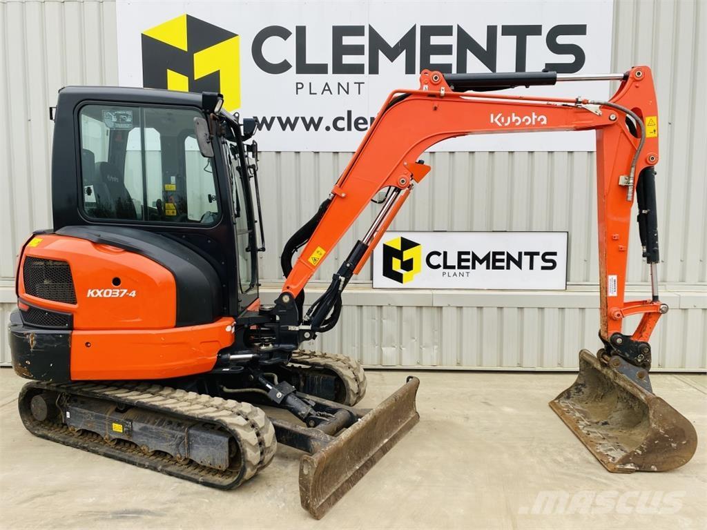 Kubota KX037-4 Міні-екскаватори < 7т