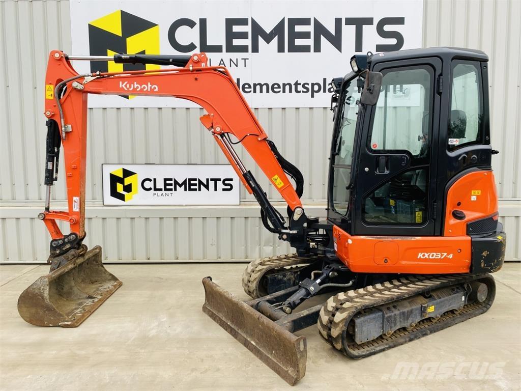 Kubota KX037-4 Міні-екскаватори < 7т