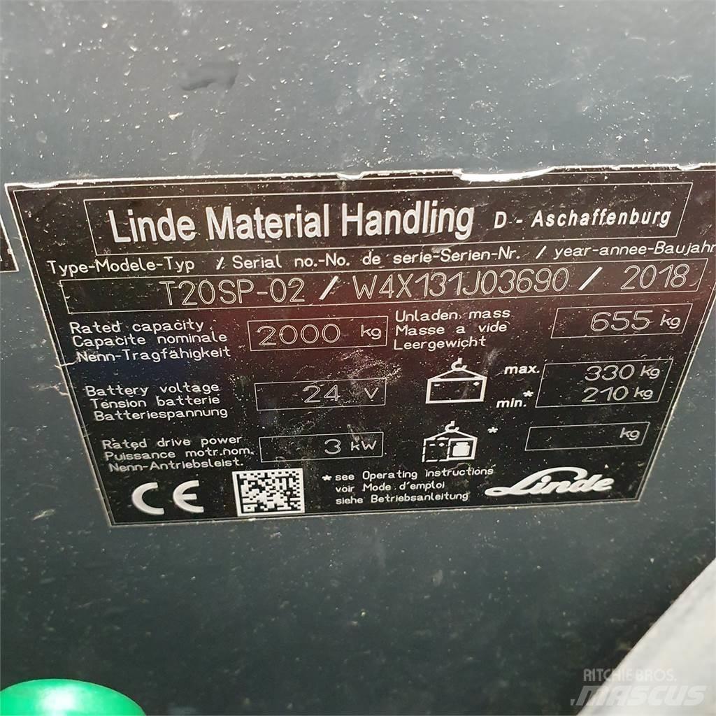 Linde T20SP-lang Штабелери