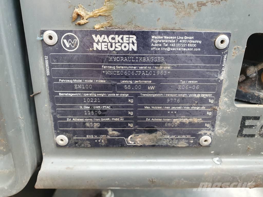 Wacker Neuson EW100 Колісні екскаватори